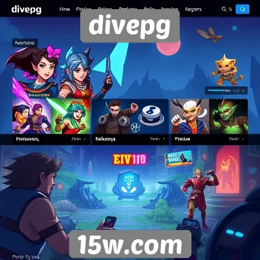 Tendências de design no site divepg